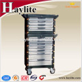 China jockey wheel metal tool box with drawers for wholesale